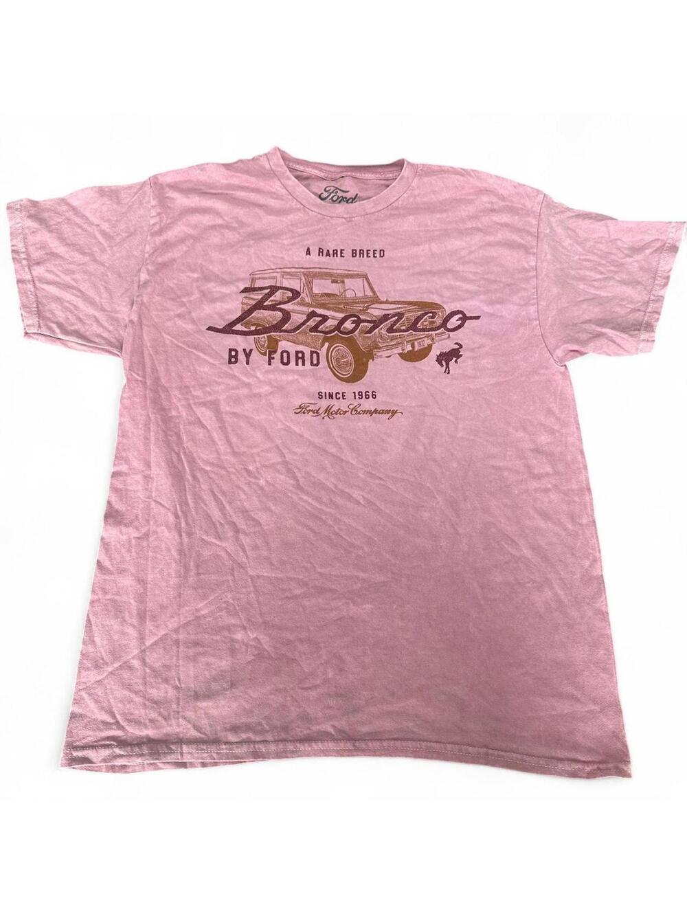 Large Ford Bronco "Rare Breed" T-shirt - Pink